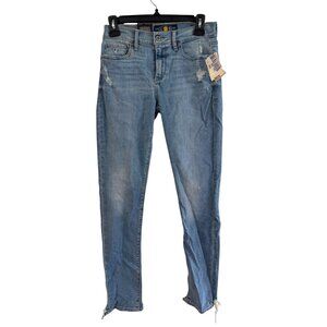 Lucky Brand Brooke Legging Jean Mid Rise Slim Fit Distressed Denim Size 2/26 New